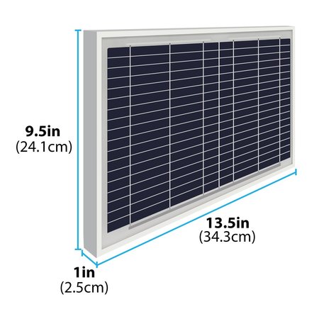 Mighty Max Battery 10 Watt Polycrystalline Solar Panel Charger for Boats MAX3526115